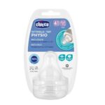 CHICCO TETTARELLA PERFECT 5 4M+ Flusso VELOCE SILICONE 2 PZ