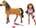 Spirit - Il Ribelle Lucky e Spirit all'Avventura con Cavallo Articolato con Lunga Coda da Spazzolare e Accessori, Giocattolo per Bambini 3+Anni - immagine 3