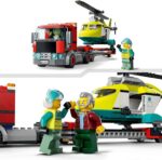 LEGO 60343 City Great Vehicles Trasportatore di Elicotteri di Salvataggio, Camion Giocattolo, Giochi per Bambini e Bambine dai 5 Anni, Idee Regalo - immagine 2