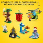 LEGO 11019 Classic Mattoncini e Funzioni, Idee Creatie per Costruire 7 Mini Modellini con Meccanismi e Ingranaggi, come una Ballerina, una Mela o un Elicottero Giocattolo, Giochi per Bambini e Bambine - immagine 2