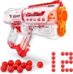 XSHOT TRASPARENTE Pistola FAZE RESPAWN con 12 palline soft Colpi Spugna - immagine 3