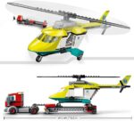 LEGO 60343 City Great Vehicles Trasportatore di Elicotteri di Salvataggio, Camion Giocattolo, Giochi per Bambini e Bambine dai 5 Anni, Idee Regalo - immagine 3