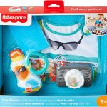 SET PICCOLO TURISTA FISHER PRICE BAVAGLINO BOTTIGLIA E SONAGLIO