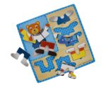 Orsetto puzzle in legno con vestiti - immagine 5