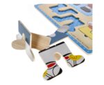 Orsetto puzzle in legno con vestiti - immagine 3