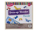 Orsetto puzzle in legno con vestiti - immagine 2