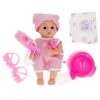 Bambola con ciuccio 32cm con suoni accessori per la pappa e il cambio - immagine 8