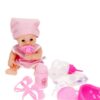 Bambola con ciuccio 32cm con suoni accessori per la pappa e il cambio - immagine 4