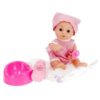 Bambola con ciuccio 32cm con suoni accessori per la pappa e il cambio - immagine 2