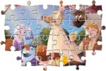 Clementoni Disney Frozen Supercolor 2-104 maxi pezzi-Made in Italy, puzzle bambini 4 anni+, Multicolore - immagine 2