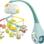 Clementoni- Sweet And Dream COT Mobile Culla O Lettino, Gioco Elettronico Primi Mesi, Luci E Suoni, Giostrina Neonato, Multicolore