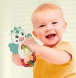 Clementoni- Little Unicorn Rattle-Sonaglio Neonato con Massaggiagengive, Giocattolo Bambini 3 Mesi, Rafforza Le capacità Motorie E Sensoriali-Made in Italy, Colore Multilingua - immagine 2