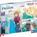 Clementoni- Disney Frozen 2 Supercolor Frozen-3X48 (Include 3 48 Pezzi) Bambini 4 Anni, Puzzle Cartoni Animati-Made in Italy, Multicolore