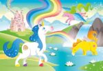 Clementoni-Clementoni-25231-Supercolor-Unicorno Brilliant-3 x 48 pièces Puzzle Unicorno-3x48 Pezzi, Multicolore - immagine 2