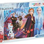 Clementoni Clementoni-27274-Supercolor Disney Frozen 2-104 pezzi, puzzle bambini, Multicolore