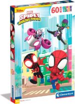 Clementoni- Disney Mickey And Friends Supercolor Marvel Spidey His Amazing Friends-60 Pezzi Bambini 4 Anni, Cartoni Animati, Puzzle Supereroi-Made in Italy, Multicolore