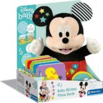 Clementoni Disney Baby Mickey Prime Racconta Storie, Storyteller, Peluche Interattivo, Educativo, Parlante Italiano, Bambini 9 Mesi, Multicolore
