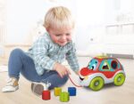 Auto Colori 3 in 1 Gioco da Trainare Centro attività Educativo Parlante Ed Inserimento Forme Macchinina Trainabile - immagine 3