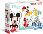 Clementoni - 20819 - My First Puzzle - Disney Mickey Mouse - 3-6-9-12 Pezzi - Made In Italy - Puzzle Bambini 2 Anni +