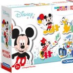Clementoni - 20819 - My First Puzzle - Disney Mickey Mouse - 3-6-9-12 Pezzi - Made In Italy - Puzzle Bambini 2 Anni +