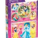 Clementoni- Puzzle Princesas Disney 2x60pzs Princess Supercolor Princess-2X60 (Include 2 60 Pezzi) Bambini 5 Anni, Cartoni Animati-Made in Italy, Multicolore, One size