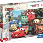 Clementoni Supercolor Disney Pixar Cars on the Road-24 Pezzi Bambini 3 Anni, Puzzle Cartoni Animati-Made In Italy, Multicolore