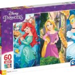 Clementoni Princess disney Supercolor Puzzle Maxi, Multicolore, 60 Pezzi