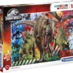 Clementoni- Puzzle Jurassic World 180pzs Park Supercolor World-180 Pezzi-Made in Italy, Bambini 7 Anni+, Multicolore