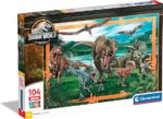 Clementoni- Jurassic World Supercolor World-104 Pezzi Bambini 4 Anni, Puzzle Cartoni Animati-Made in Italy, Multicolore