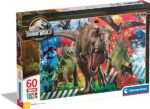 Clementoni Jurassic Park/World Puzzle, 60 maxi pezzi, Multicolore