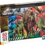 Clementoni Jurassic Park/World Puzzle, 60 maxi pezzi, Multicolore