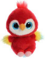 Morbido e tenero Peluche YOOHOO LORA scarlet macaw 15CM