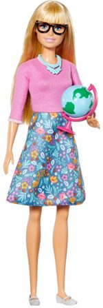Barbie Bambola Insegnante con 10 Accessori tra cui Computer e Mappamondo Giocattolo per Bambini 3+ Anni - immagine 3