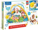 Clementoni Baby Projector Activity Gym Palestrina Neonato Multifunzione 2 in 1 Tappeto 0 Mesi Luci E Suoni