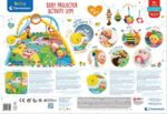 Clementoni Baby Projector Activity Gym Palestrina Neonato Multifunzione 2 in 1 Tappeto 0 Mesi Luci E Suoni - immagine 4