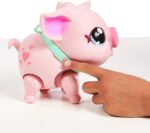 Giochi Preziosi, Live Pets Piggly, Maialino Giocattolo Interattivo, Giochi Bambini 4 Anni +, Passeggia e Balla, Grugnisce e Reagisce alle Azioni del Bambino, con Guinzaglio e Biberon Inclusi - immagine 3