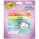 COLLA GLITTER LAVABILE SET 8 TUBI 10 ML. COLORI PASTELLO CRAYOLA