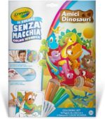CRAYOLA - Color Wonder, Coloring Set con 18 Pagine da colorare e 4 Pennarelli Senza Macchia, Soggetto Amici Dinosauri, attività Creativa per Bambini, età 3,4,5 Anni - immagine 2