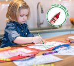 CRAYOLA Mini Kids, Maxi Pastelli a Cera Lavabili, Forma Triangolare Ideale per i Bambini, 16 Colori Assortiti, Età 12 Mesi, 52-016T - immagine 2