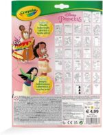 Crayola - Album Attività & Coloring Disney Princess, 32 Pagine da Colorare e 7 Mini Pennarelli Lavabili, 5807 - immagine 2