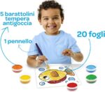 CRAYOLA Mini Kids - Tempere Lavabili per Bambini Formula Antigoccia, Età Consigliata: 36 mesi - 5 anni - immagine 3