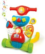 Clementoni Valentino Scooterino Primi Passi, 9+ Mesi, Multicolore, 14942 - immagine 3