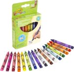 CRAYOLA Mini Kids, Maxi Pastelli a Cera Lavabili, Forma Triangolare Ideale per i Bambini, 16 Colori Assortiti, Età 12 Mesi, 52-016T - immagine 3