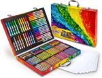 CRAYOLA Valigetta Colori Arcobaleno - Kit Creativo con 140 Pezzi Assortiti, Pennarelli, Matite Colorate e Pastelli a cera,Età Consigliata: 5-10 Anni