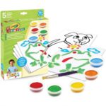 CRAYOLA Mini Kids - Tempere Lavabili per Bambini Formula Antigoccia, Età Consigliata: 36 mesi - 5 anni