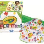 CRAYOLA Mini Kids Grembiulino a Maniche Lunghe per Proteggere i Vestiti, età 12 Mesi, Peso Fino a 17 kg, per Asilo Nido, Scuola dell'Infanzia, Scuola Materna e Tempo Libero, 81-3940
