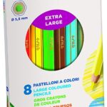 Giotto Mega astuccio 8 maxi pastelloni colorati