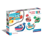 Clementoni My First Puzzle-Animali Selvaggi-3-6-9-12 Pezzi, Multicolore, 20811