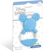 Clementoni - 17343 - Disney Baby Mickey Anello Mordicchioso - Gioco Dentizione E Massaggia Gengive Per Neonati, Bambino 0 - 18 Mesi - immagine 3