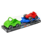 Set di auto Kid cars Sport con rimorchio e Formula 1